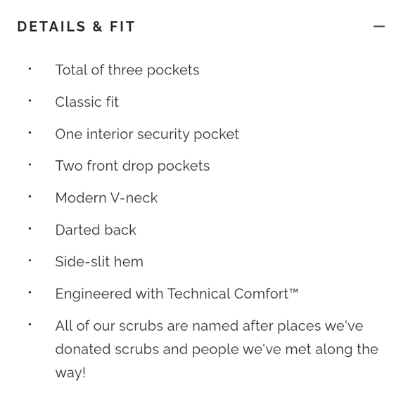 Figs "Casma Three Pocket Scrub Top" Denim Blue V-Neck FW1100 | Women's Size XS - Picture 11 of 13